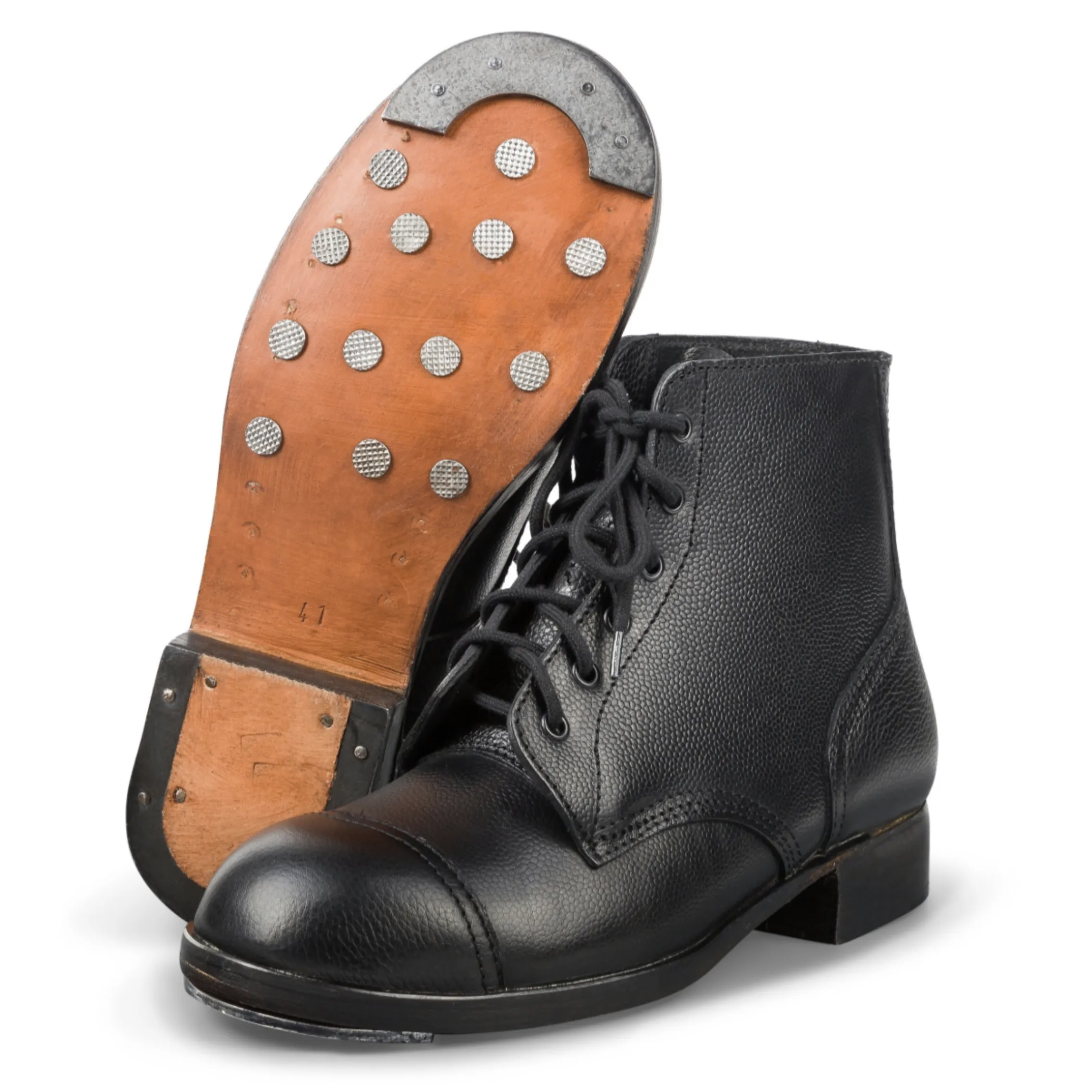 British Ammo Boots – cuir noirci – Armée britannique WW2